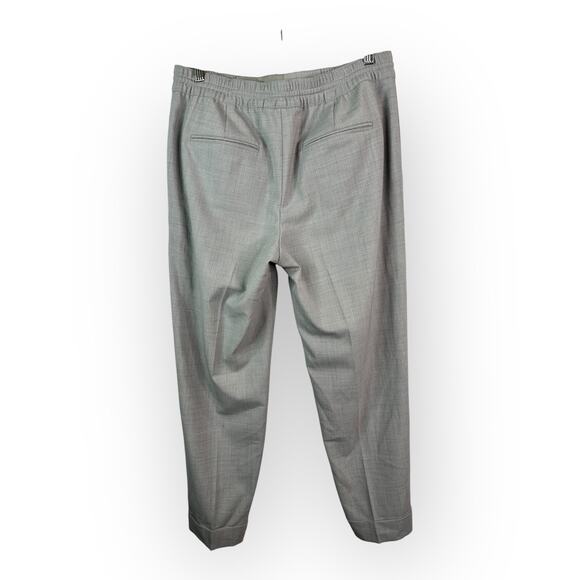 Club Monaco Womens size 4 Wool Blend Elastic Waist Trouser Pants Gray Career - Picture 2 of 10